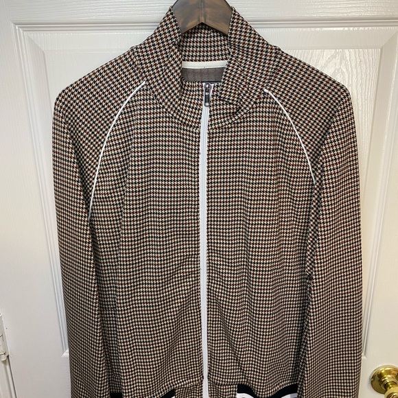 TODD SNYDER ハウンドトゥースチェック　リネンジャケット 38R TODD SNYDER ハウンドトゥースチェック リネンジャケット 38R TODD